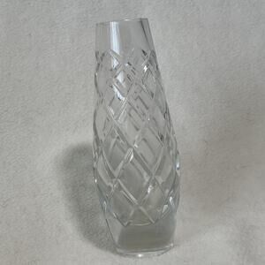 Crystal Bud Vase Pineapple Cut